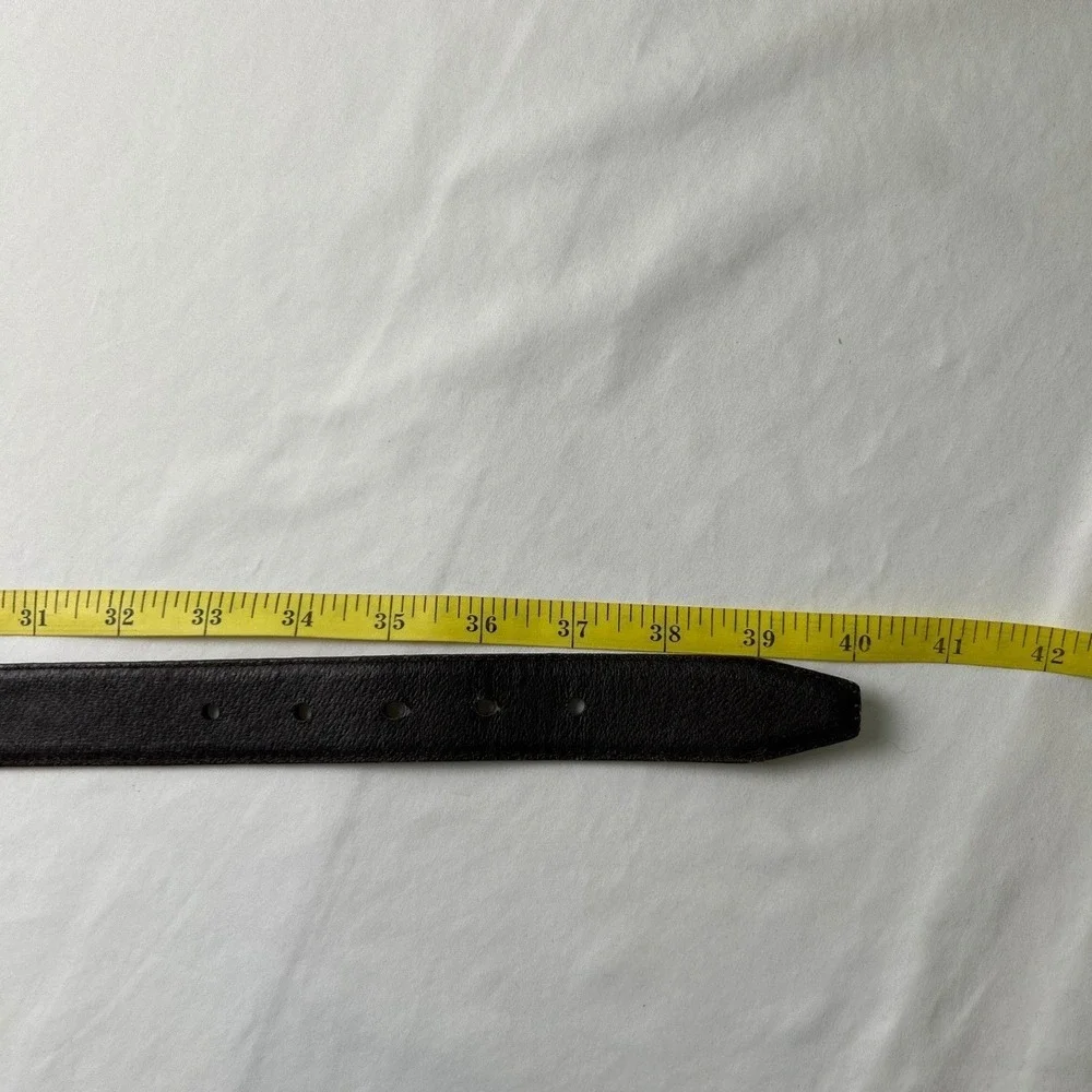 Osmun's Mens Nubuck Leather Belt Brown 36